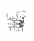 Одна рука лежит на нижней части ребер, вторая – сразу ниже первой (левая сторона тела).